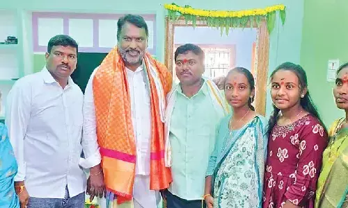 Adluri inaugurates Indiramma houses; assures DBT to poor Adluri inaugurates Indiramma houses; assures DBT to poor