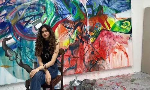 A painting should be entered, not decoded says painter Mannat Gandatre A painting should be entered, not decoded says painter Mannat Gandatre