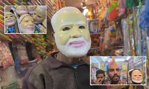 Festival fever: Massive demand for PM Modi masks in Muzaffarpur ahead of Holi