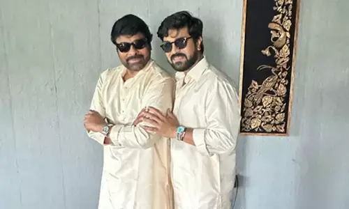 Chiranjeevi says the way Ram Charan moves in Rai Rai Raa Raa from Peddi is a joy to watch Chiranjeevi says the way Ram Charan moves in Rai Rai Raa Raa from Peddi is a joy to watch