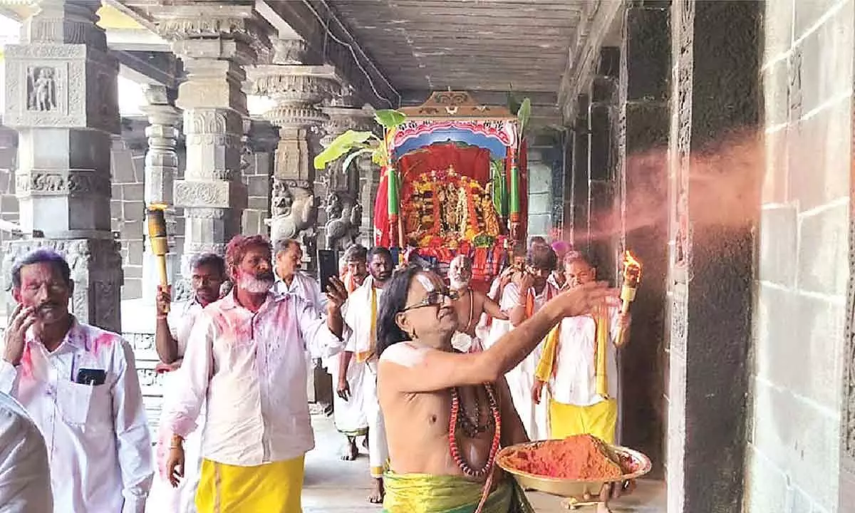 ‘Dolotsavam’, ‘Vasanthotsavam’ celebrated with gaiety ‘Dolotsavam’, ‘Vasanthotsavam’ celebrated with gaiety