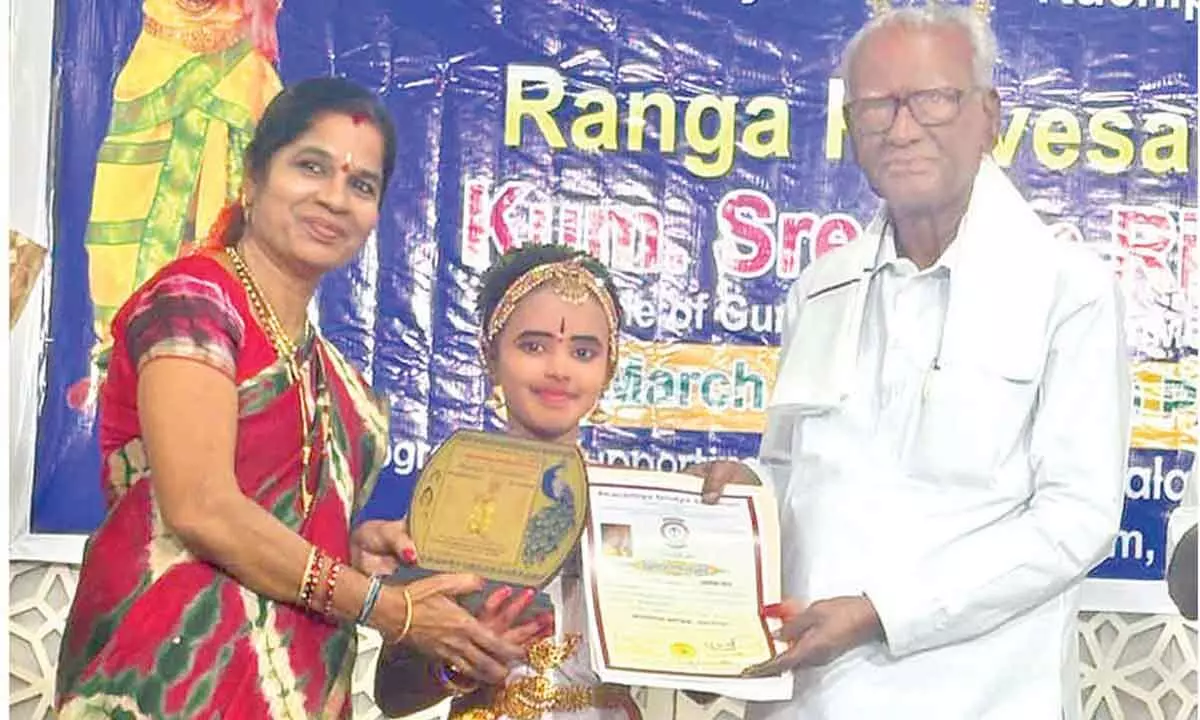 Young dancer impresses with Kuchipudi Rangapravesam Young dancer impresses with Kuchipudi Rangapravesam