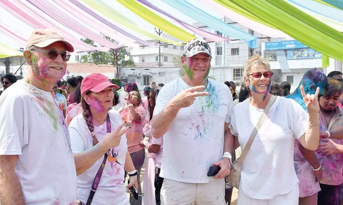 Holi celebrated with fervour Holi celebrated with fervour