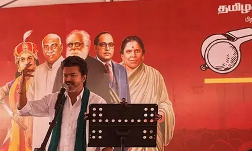 Give this Vijay a chance: TVK leader promises farm loan waiver at Thanjavur meet