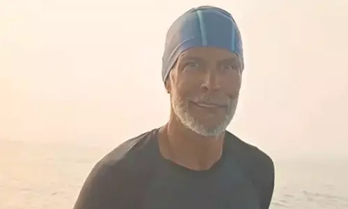 Milind Soman celebrates Holi by swimming 15km in Goa
