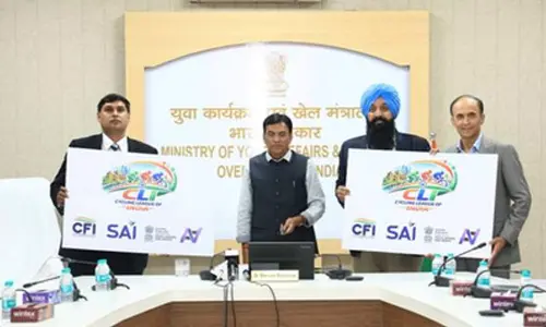 Sports Minister Mandaviya unveils logo of world’s first franchise-based cycling league