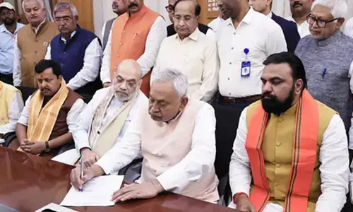 Nitish Kumar holds closed-door meeting with Deputy CMs Samrat Choudhary, Vijay Kumar Sinha