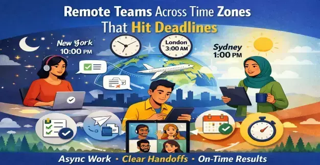 Remote Teams Across Time Zones That Hit Deadlines