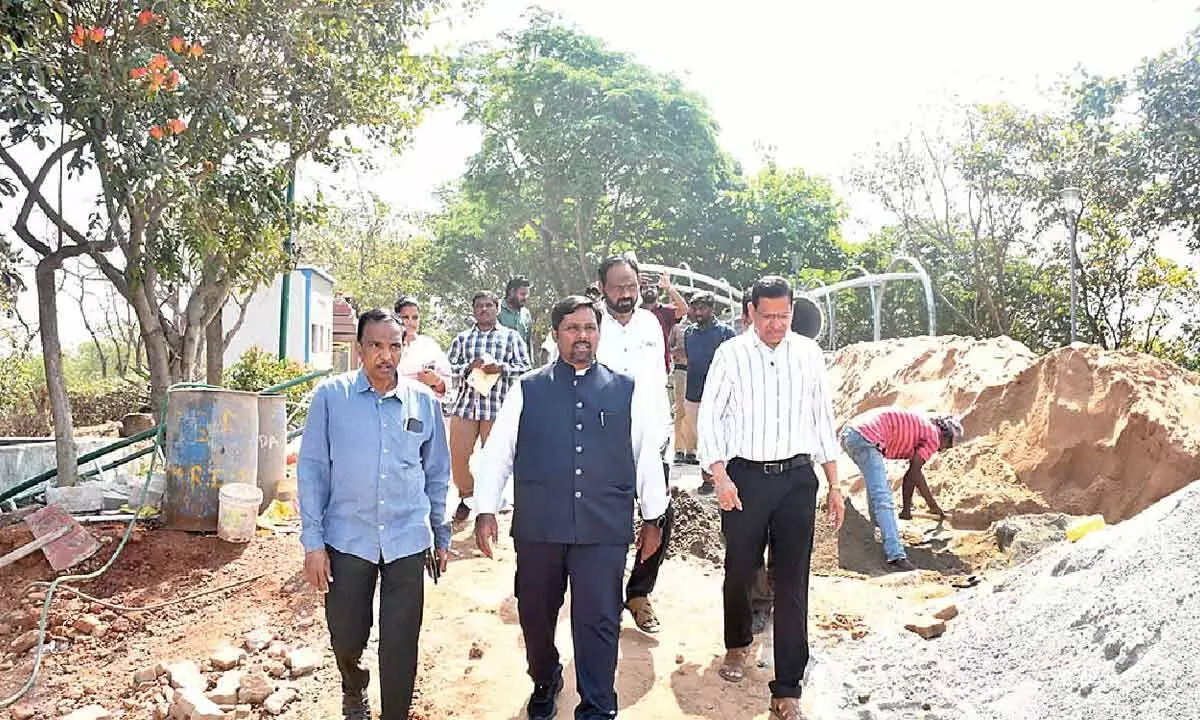 Trishul and Damaru project gains pace at Kailasagiri Trishul and Damaru project gains pace at Kailasagiri