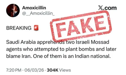 Govt debunks viral claim on Indian Israeli arrest’, post linked to pro-Cong X account