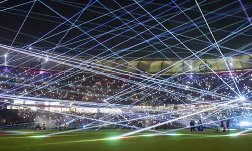 T20 WC: Spectacular laser show and fireworks ignite Narendra Modi Stadium during IND-NZ final