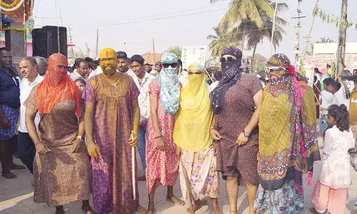 Unique Maramma festival in Ramanahalli sees men dressed as women for 15 days