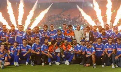 T20 WC: ‘India’s triumph a moment of great joy, no amount of praise would be enough,’ says BCCI VP Rajeev Shukla T20 WC: ‘India’s triumph a moment of great joy, no amount of praise would be enough,’ says BCCI VP Rajeev Shukla