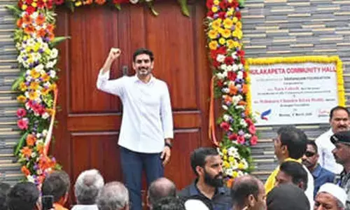 Lokesh inaugurates community hall