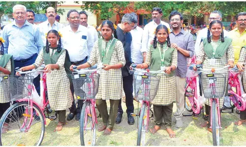 1,841 bicycles distributed to girls students