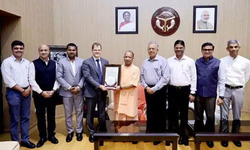 Noida airport officials present aerodrome licence to CM Yogi Adityanath