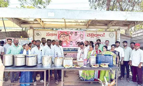 Annadanam marks JSP leader’s birthday