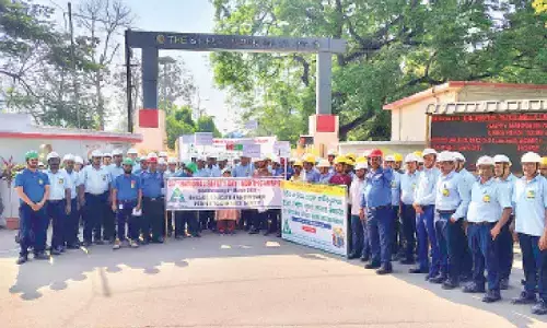 Employees lead safety awareness rally in Kagaznagar