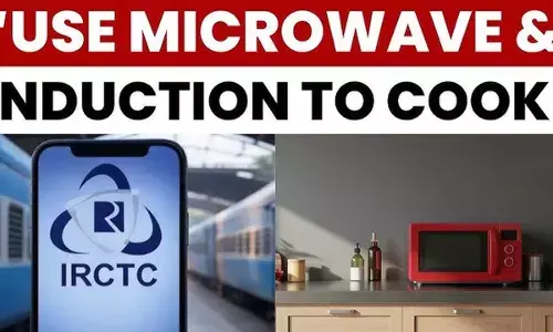 Use microwave, Induction: IRCTC