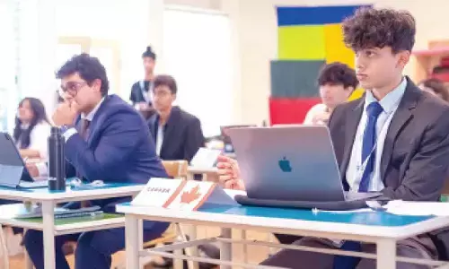 Student delegates discuss global challenges at CISMUN XII conference