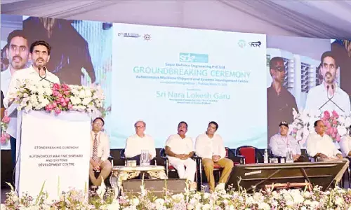 Lokesh launches defence tech project in Nellore