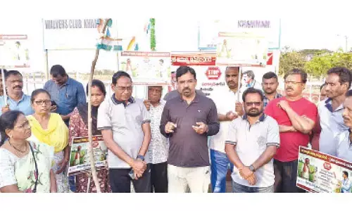 Protest staged for ban on harmful paraquat pesticide