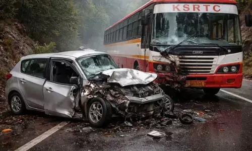 Car–bus collision near Shiradi Ghat claims three lives