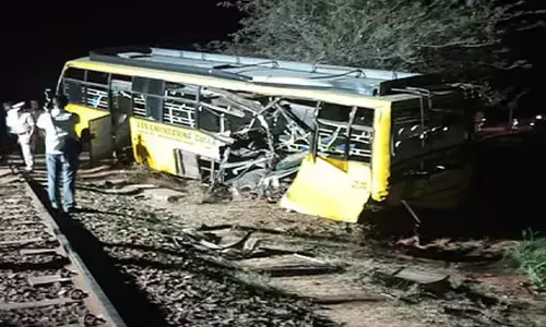Over 20 Students Injured After Goods Train Hits College Bus In Tamil Nadu