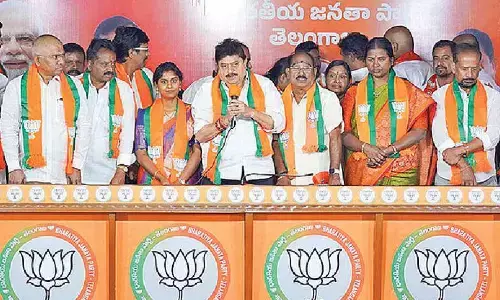 Influx into BJP continues for 2nd day as Maheshwaram leaders join party