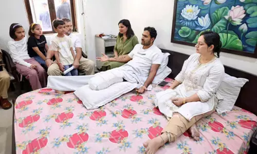 Rahul Gandhi salutes CRPF officer who lost leg during anti-Maoist action​