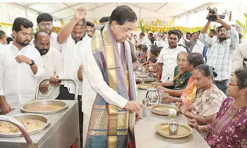 Continuous Annaprasadam launched at Vontimitta temple
