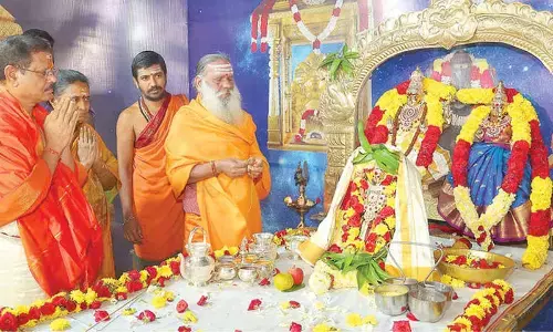 Ugadi Brahmotsavams begin at Srisailam temple