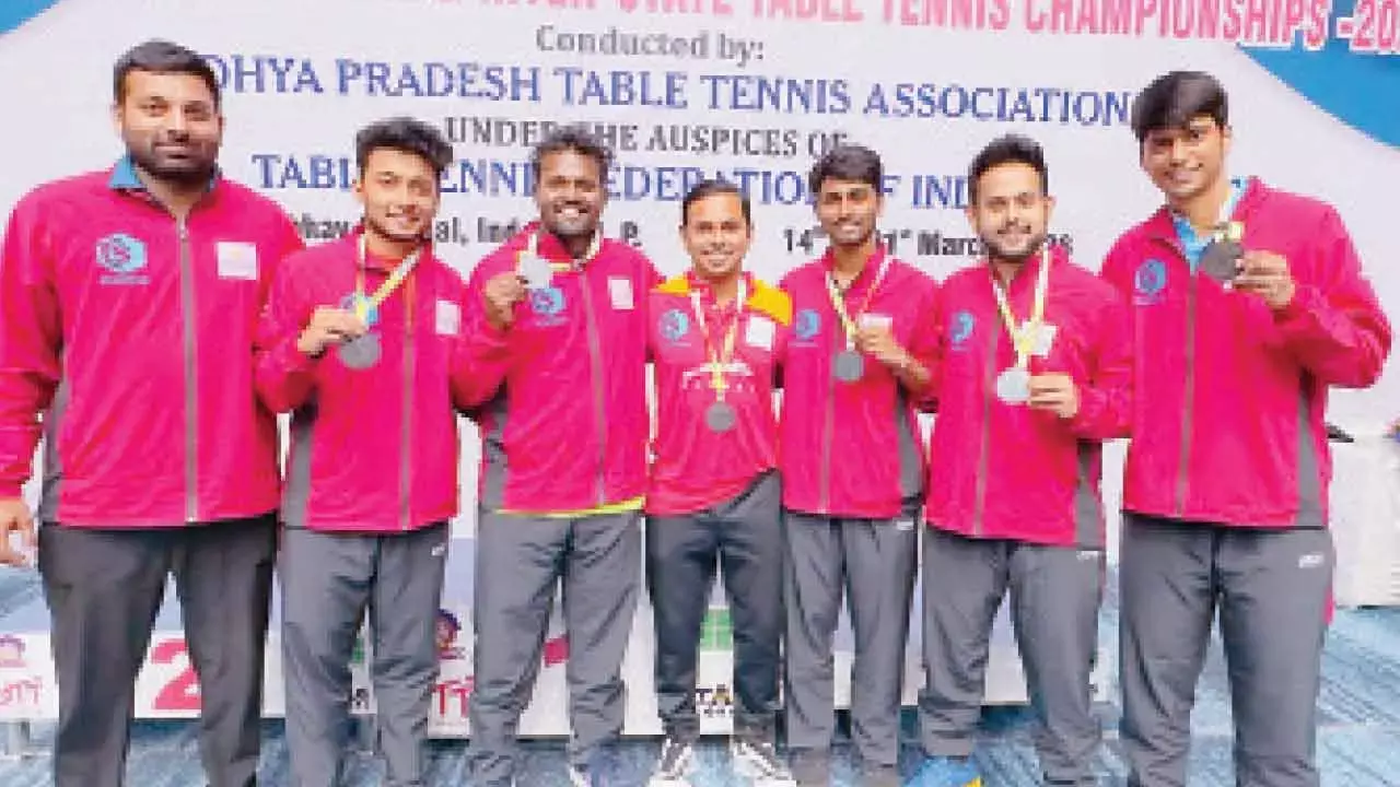 TG men’s TT team wins bronze at Senior Nationals