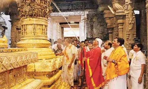 Koil Alwar Thirumanjanam ceremony performed at Tirumala ahead of Ugadi celebrations