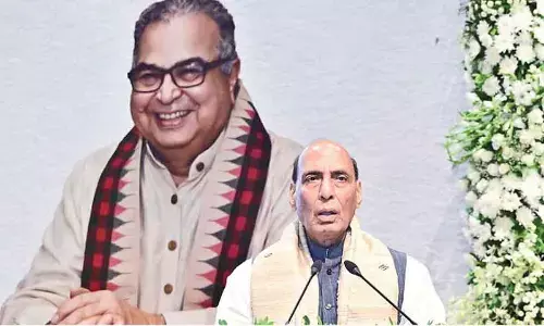 Debendra skilfully guided BJP, says Rajnath