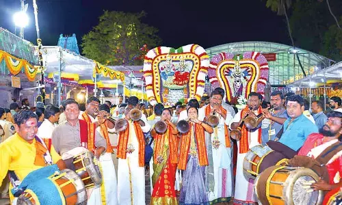 Grand rituals, cultural processions mark 2nd day of Ugadi festivities