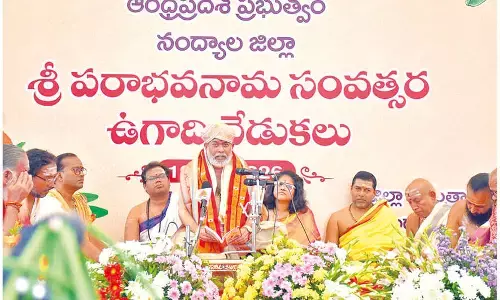 Parabhava nama samvatsara ushered at Srisailam with devotional fervour