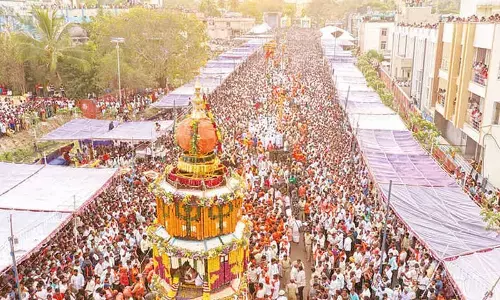 Grand Ugadi celebrations culminate with rituals at Srisailam temple
