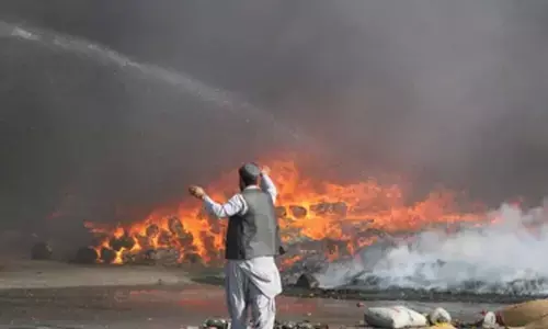Blaze reduces 43 shops to ashes in Afghanistans Badakhshan Blaze reduces 43 shops to ashes in Afghanistans Badakhshan