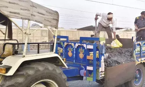 Coal smuggling bid busted, security seize consignment Coal smuggling bid busted, security seize consignment