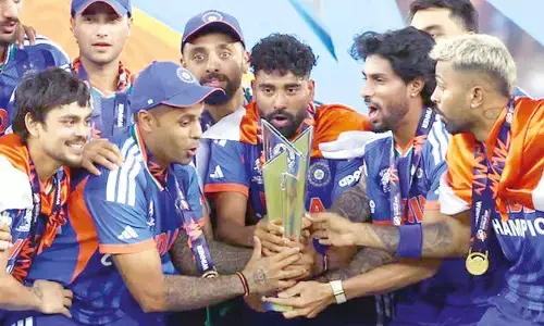 India’s cricketing flag fluttering proudly