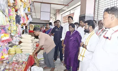 Officials crack down on irregularities by private shopkeepers at Indrakeeladri