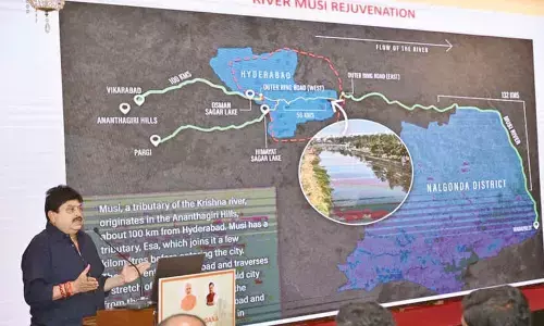 State BJP chief miffed over Cong’s Musi clean-up plan State BJP chief miffed over Cong’s Musi clean-up plan