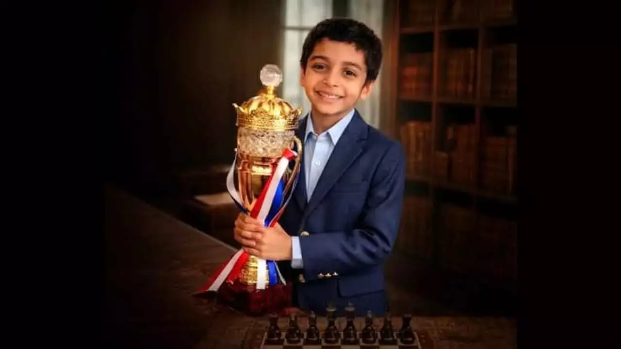 Narayana Schools student Kshiv Chakave achieves World No. 10 and India No. 3 rankings in the Under-6 chess category