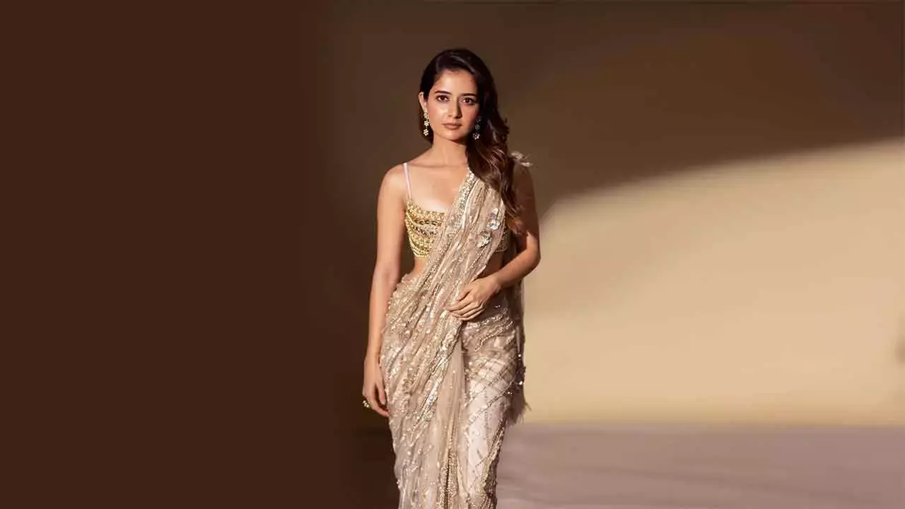 Ashika Ranganath glows gold