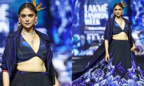 Aditi Rao Hydari Brings a Fresh Saree Vision to Lakmē Fashion Week