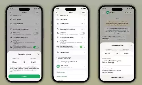 WhatsApp Testing Automatic On-Device Message Translation for iPhone Users