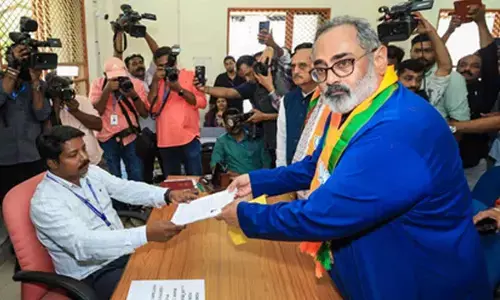 Cong flags undisclosed asset charge against Kerala BJP chief Chandrasekhar in Nemom; seeks ECs intervention Cong flags undisclosed asset charge against Kerala BJP chief Chandrasekhar in Nemom; seeks ECs intervention