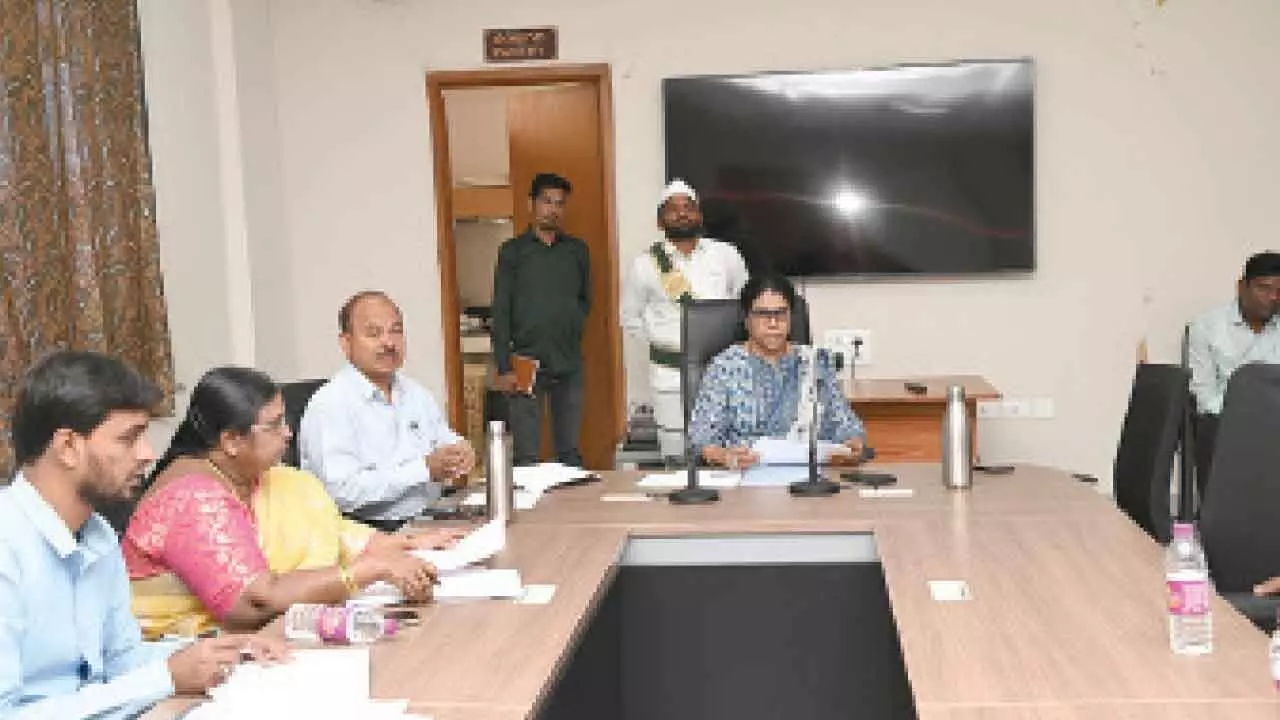 Expedite grain milling, maintain quality standards: Collector Haritha Expedite grain milling, maintain quality standards: Collector Haritha