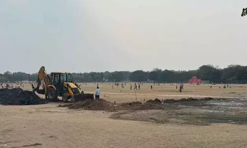 Overflowing sewage chokes Parade Ground
